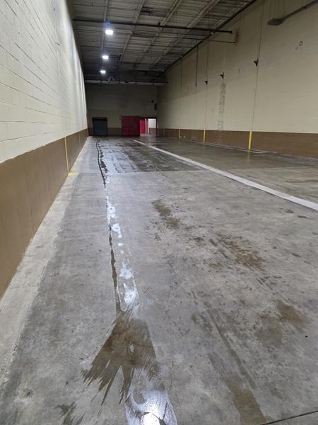 scrubbing wet mill floor